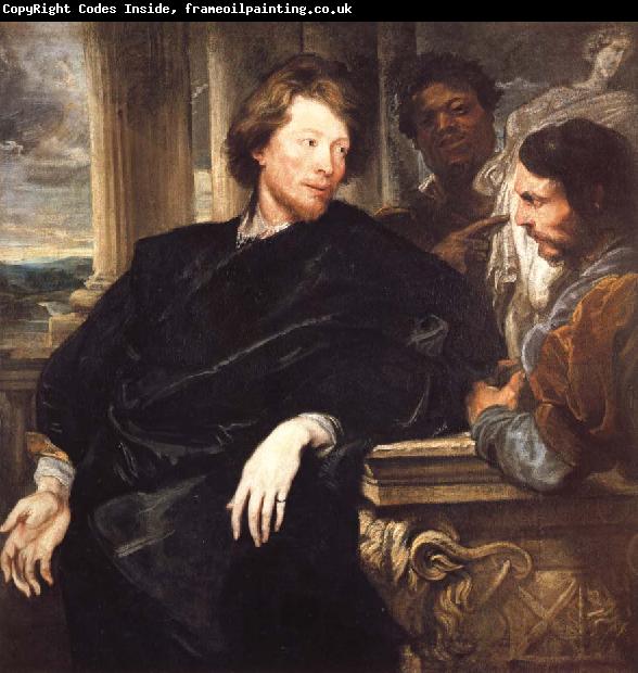 Anthony Van Dyck Portrait of GeorgeGage with Two Attendants